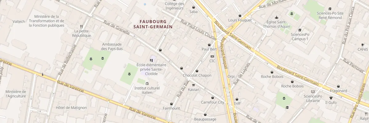 Plan du 82 Rue de Grenelle à Paris 7e Arrondissement