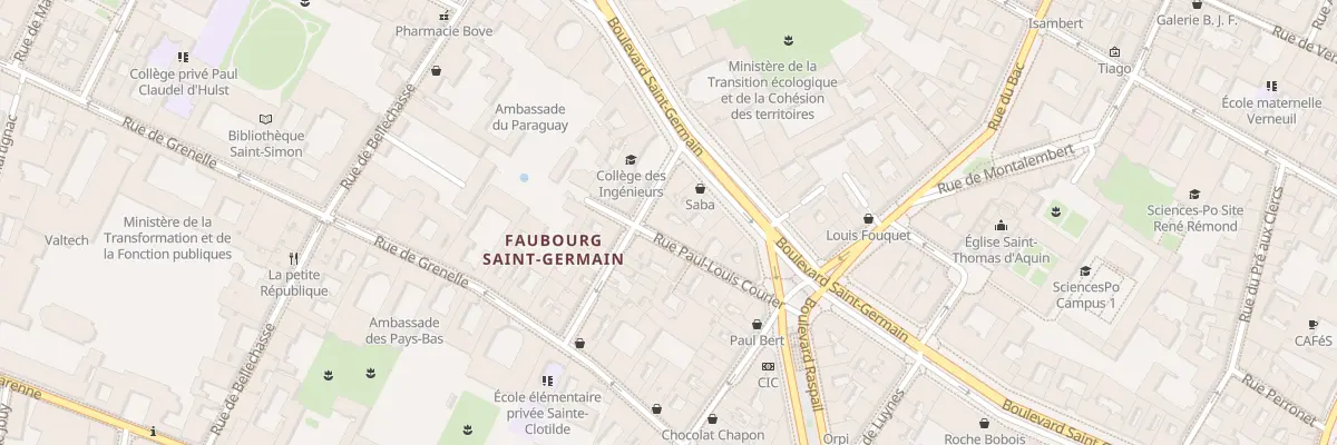 Plan du 3 Rue de Saint-Simon à Paris 7e Arrondissement