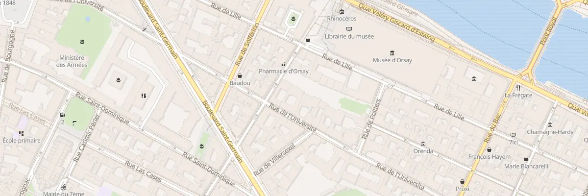 Plan du 80 Rue de l’Université à Paris 7e Arrondissement