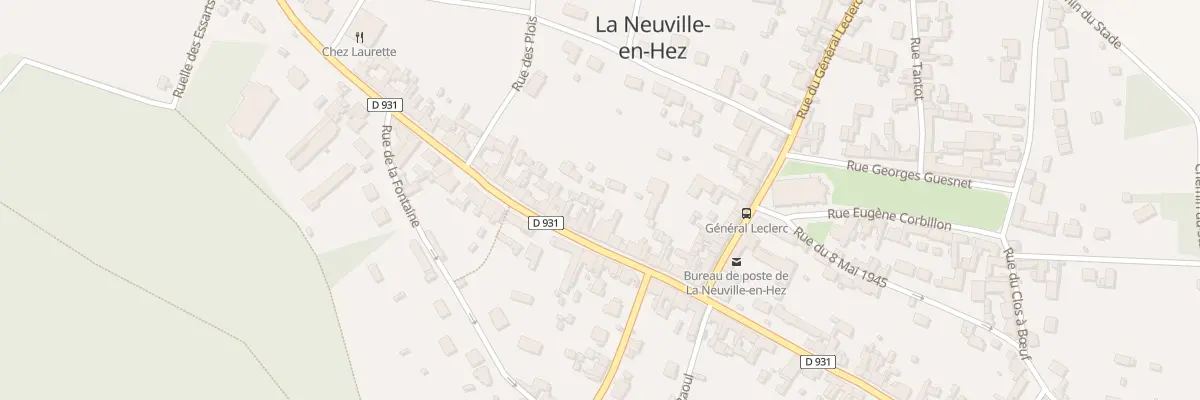 Plan du 80 Rue du Général de Gaulle à La Neuville-en-Hez