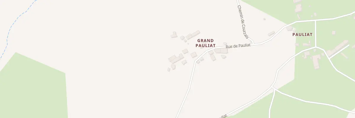 Plan du 18 Pauliat à Treignat