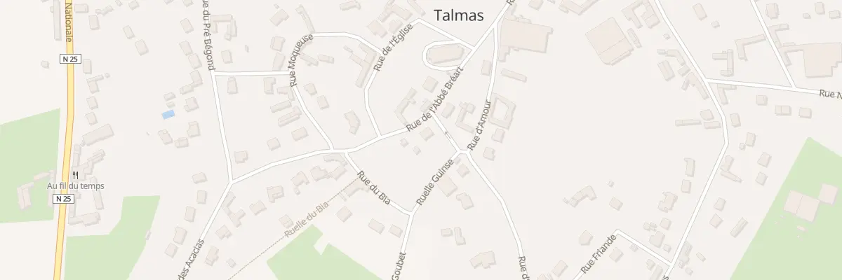 Plan du 9 Rue Abbe Breart à Talmas