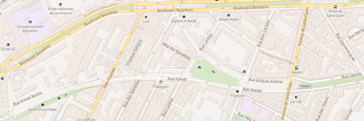 Plan du 8B Imp Villa des Epinettes à Paris 17e Arrondissement