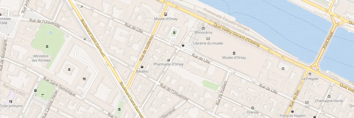 Plan du 5 Rue de Bellechasse à Paris 7e Arrondissement