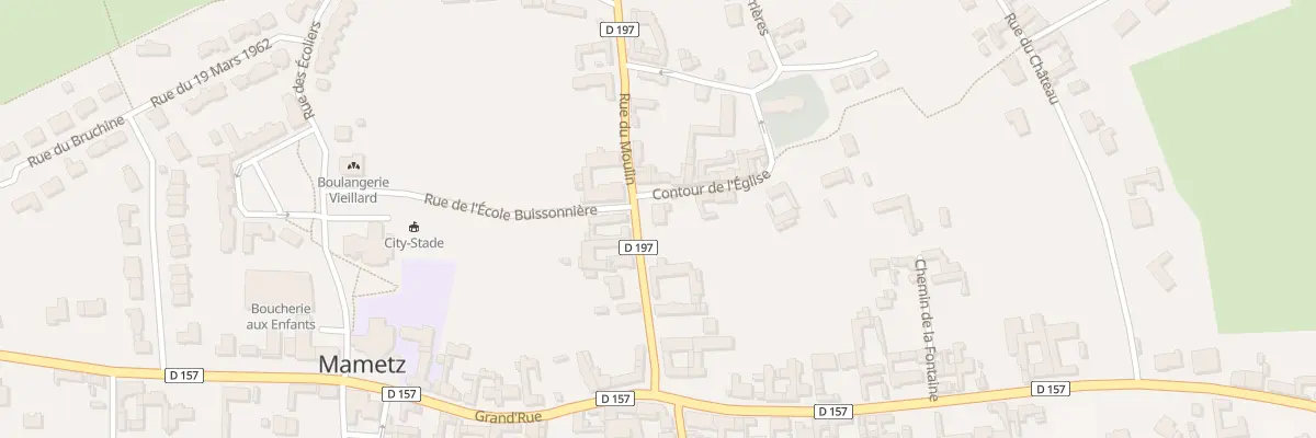 Plan du 6 Rue du Moulin à Mametz