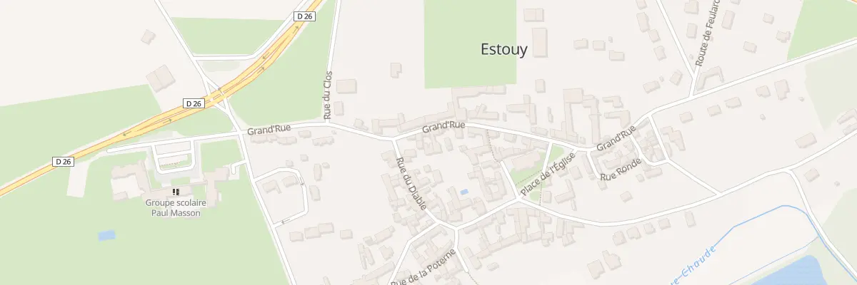 Plan du 6 Gr Grand Rue à Estouy