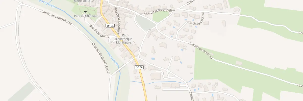 Plan du 4 Che de Narbonne à Leuc