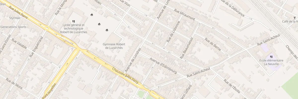 Plan du 7 Av d’Edimbourg à Amiens