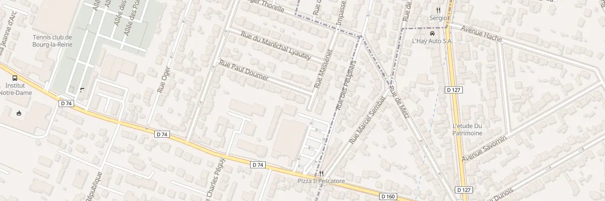 Plan du 30 Rue du Président Doumer à Bourg-la-Reine