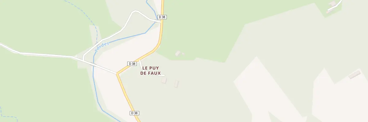 Plan du 3 Le Puy du Faux à Saint-Silvain-Bellegarde