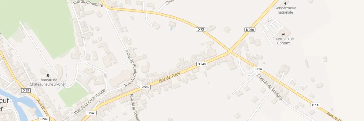 Plan du 43 Rue de Tivoli à Châteauneuf-sur-Cher