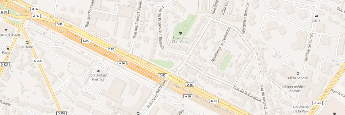 Plan du 5 Rue du Professeur Einstein à Fresnes