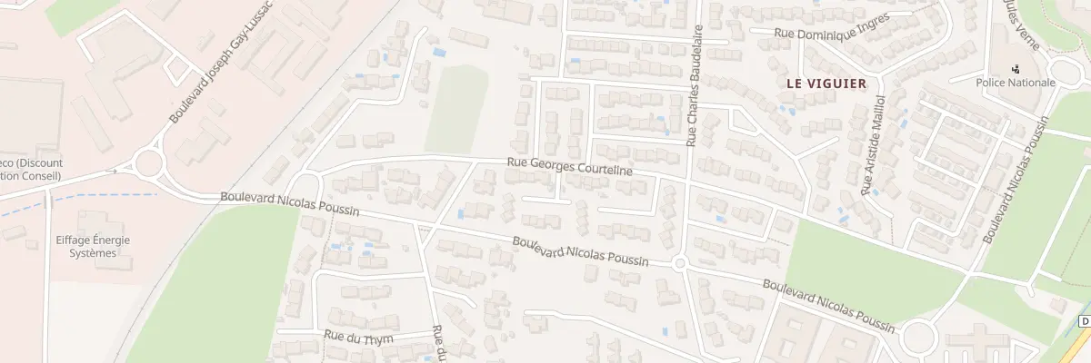 Plan du 25 Rue Georges Courteline à Carcassonne