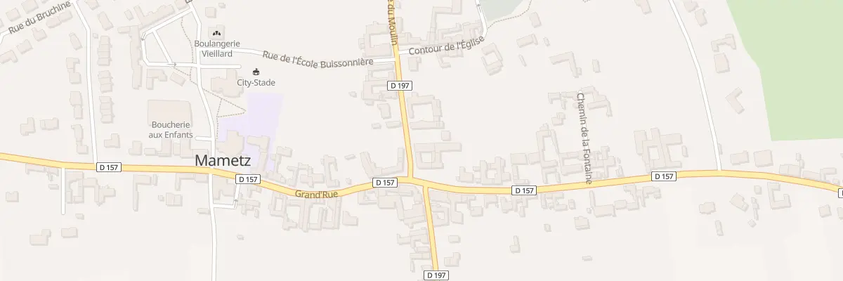 Plan du 60 Rue du Moulin à Mametz