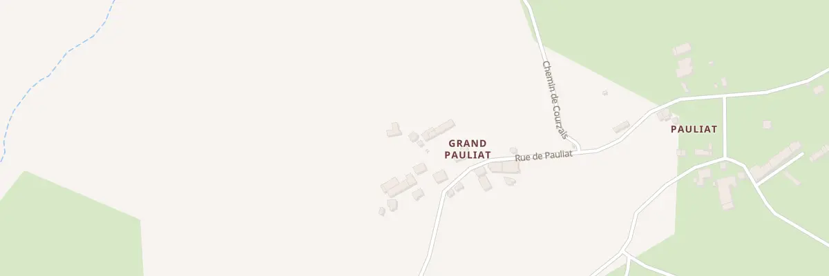 Plan du 12 Pauliat à Treignat