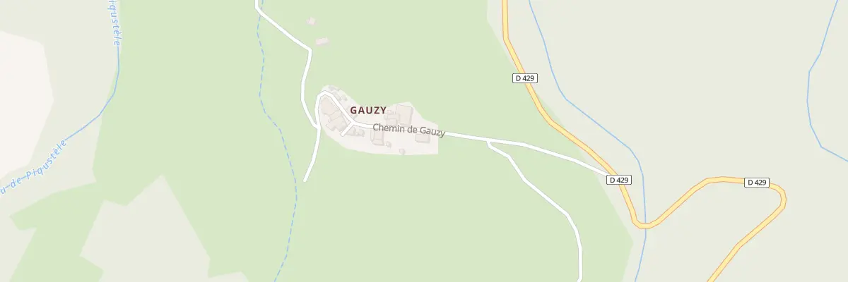Plan du 5000 Hameau de Gauzy à Belcastel-et-Buc