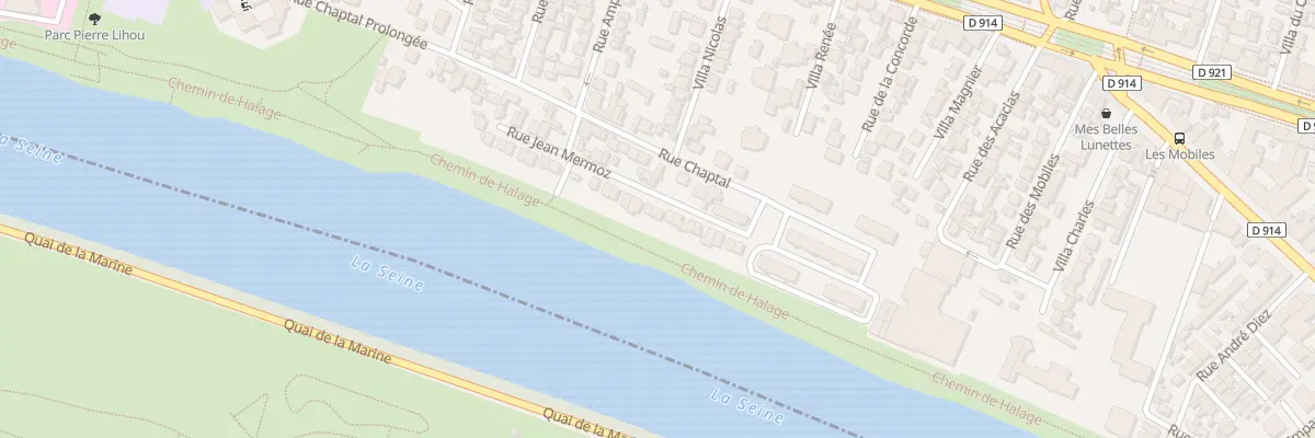 Plan du 17 Rue Jean Mermoz à Épinay-sur-Seine