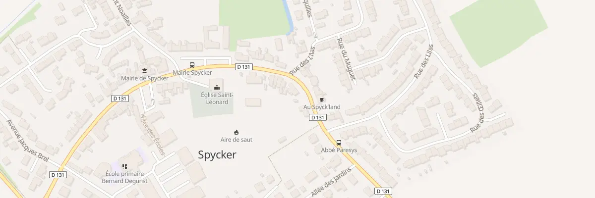 Plan du 14 Av Abbé Paresys à Spycker