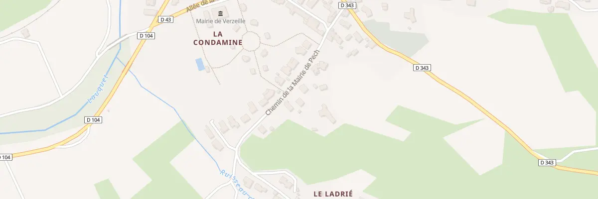 Plan du 9 Che de Ladrie à Verzeille