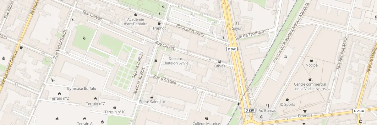Plan du 19 Rue Carvès à Montrouge