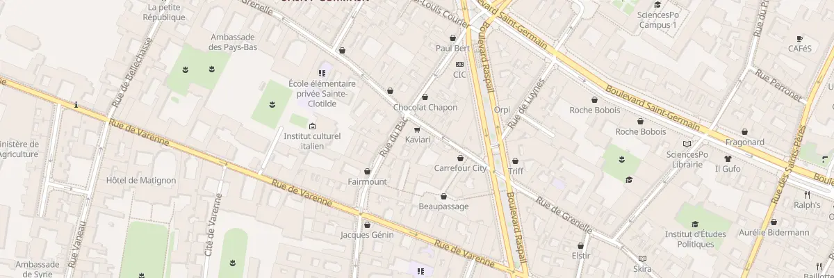 Plan du 63 Rue de Grenelle à Paris 7e Arrondissement
