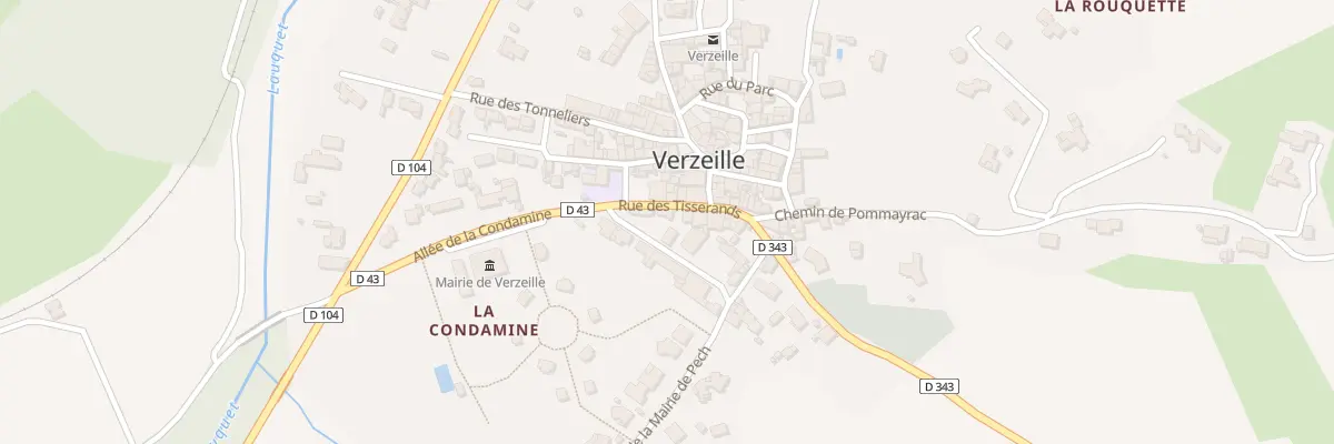 Plan du 2 Rue des Tisserands à Verzeille