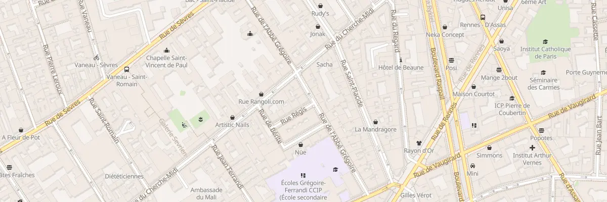 Plan du 24 Rue de l’Abbé Grégoire à Paris 6e Arrondissement