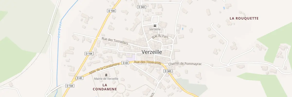 Plan du 1 Rue des Tonneliers à Verzeille