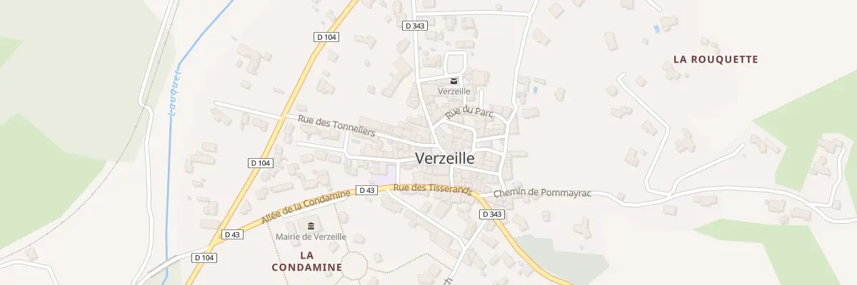 Plan du 2 Pl de l’Eglise à Verzeille