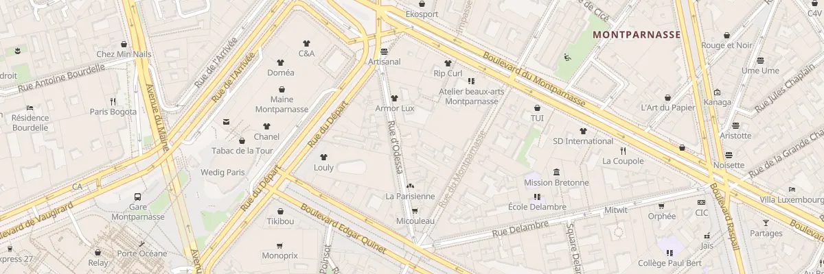 Plan du 11 Rue d’Odessa à Paris 14e Arrondissement