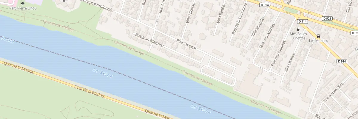 Plan du 15 Rue Jean Mermoz à Épinay-sur-Seine