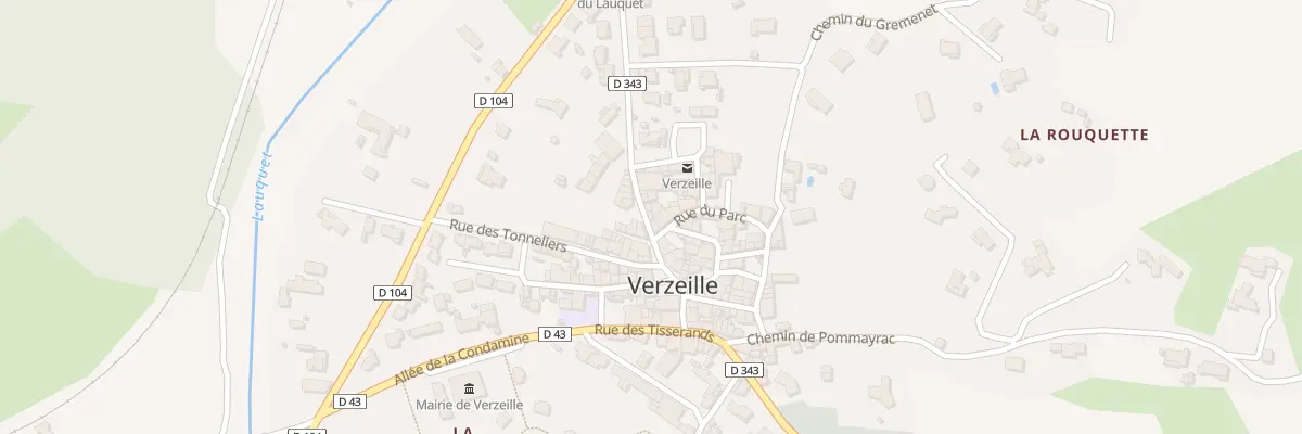 Plan du 2 All des Platanes à Verzeille