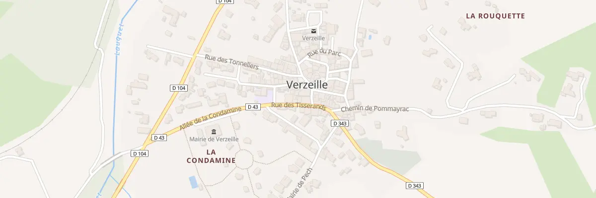 Plan du 3 Rue des Tisserands à Verzeille