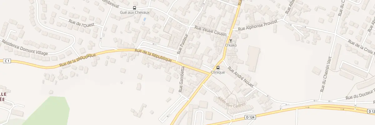 Plan du 14 Rue de la République à Domont
