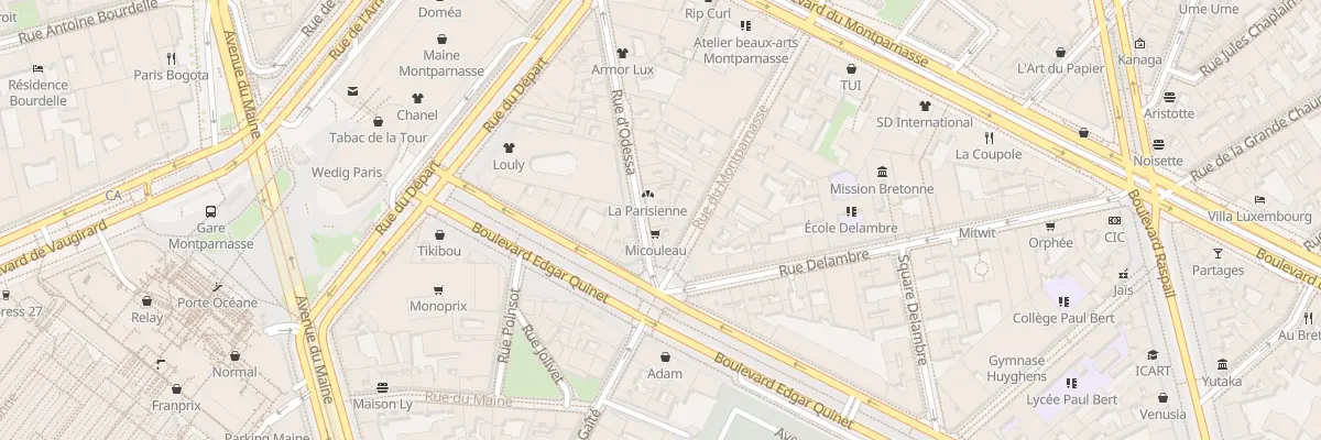 Plan du 21 Rue d’Odessa à Paris 14e Arrondissement
