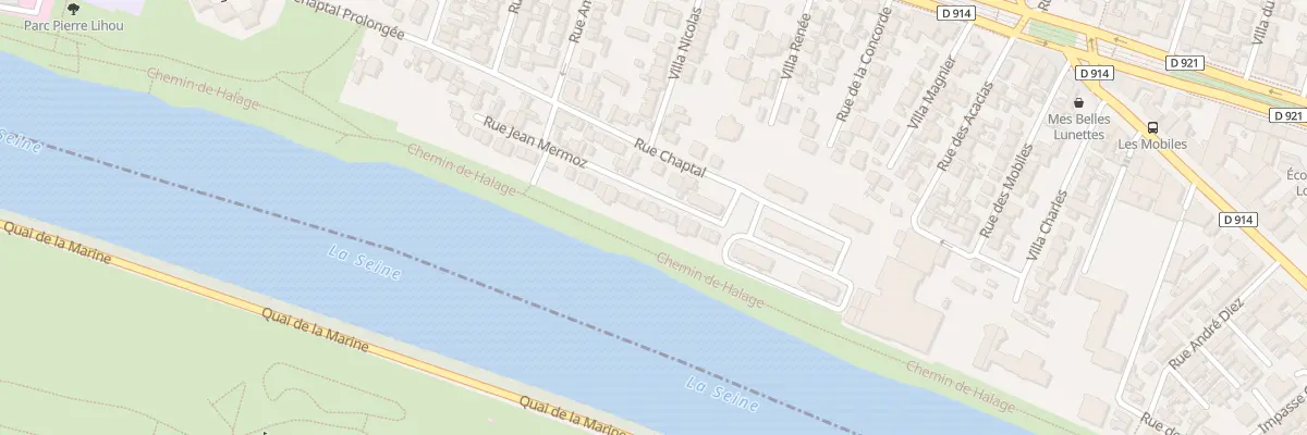 Plan du 13 Rue Jean Mermoz à Épinay-sur-Seine
