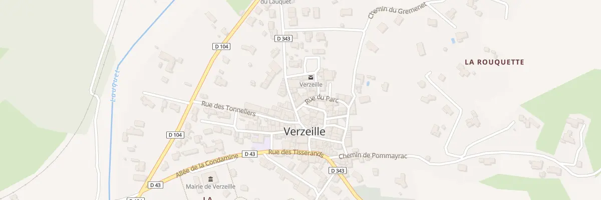 Plan du 3 Rue du Parc à Verzeille