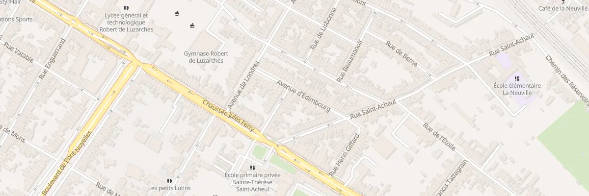 Plan du 30 Av d’Edimbourg à Amiens