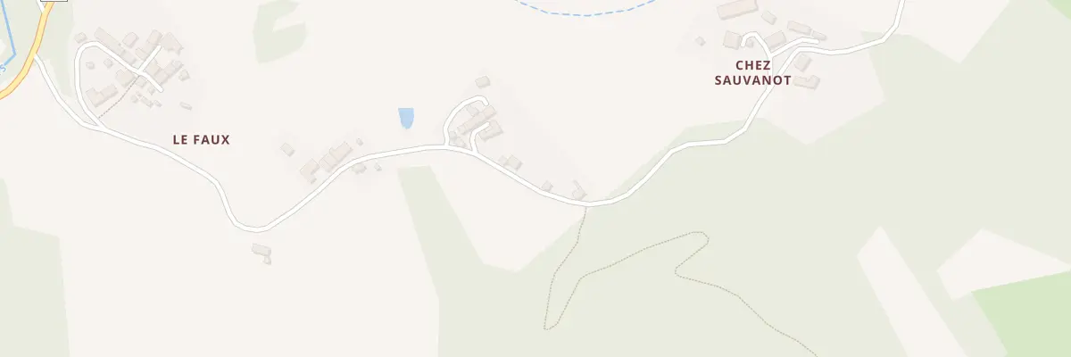Plan du 34 Le Faux à Saint-Silvain-Bellegarde