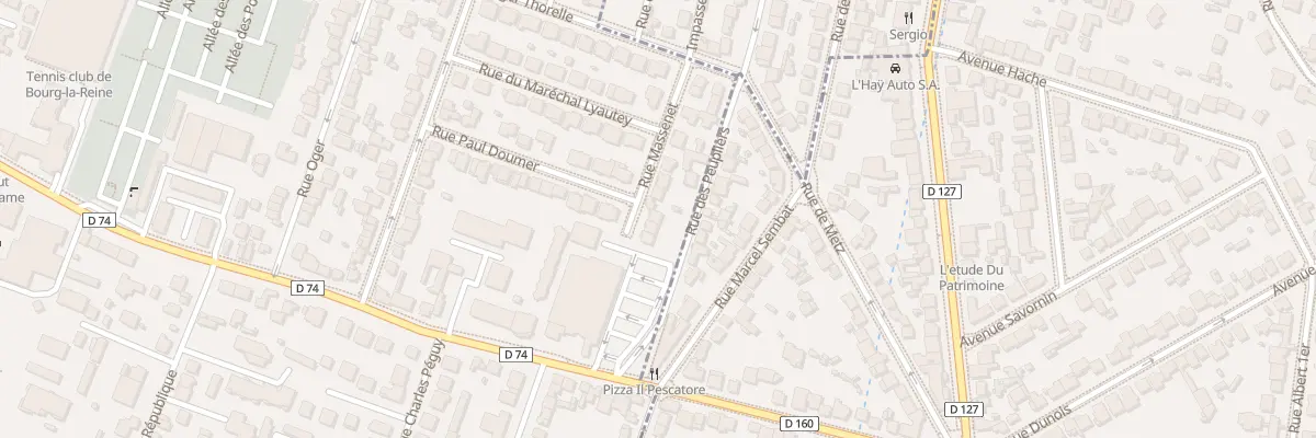 Plan du 17 Rue Massenet à Bourg-la-Reine