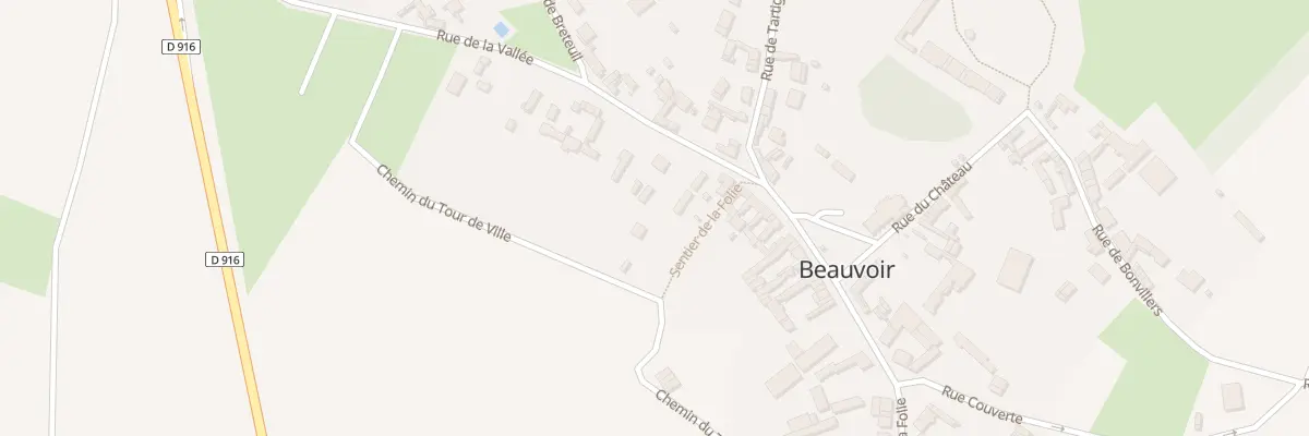 Plan du 5 Rue de la Vallée à Beauvoir