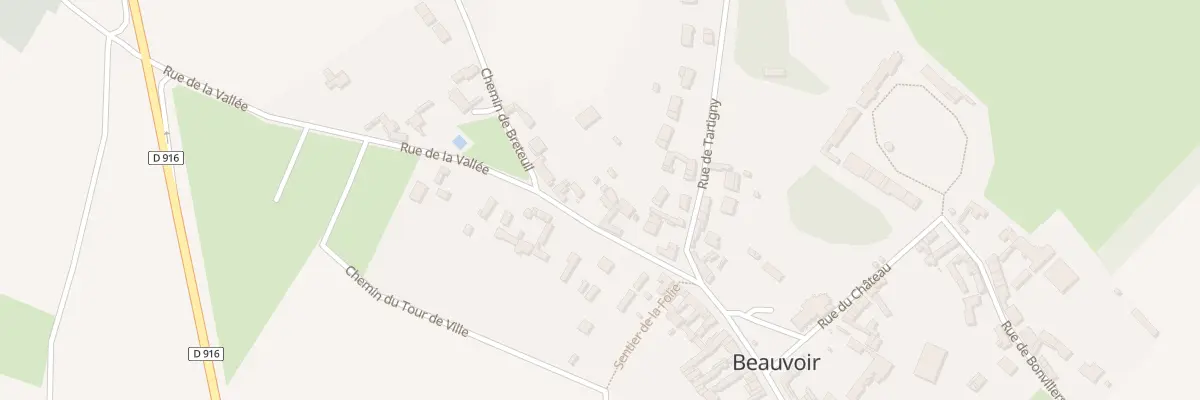 Plan du 6 Rue de la Vallée à Beauvoir