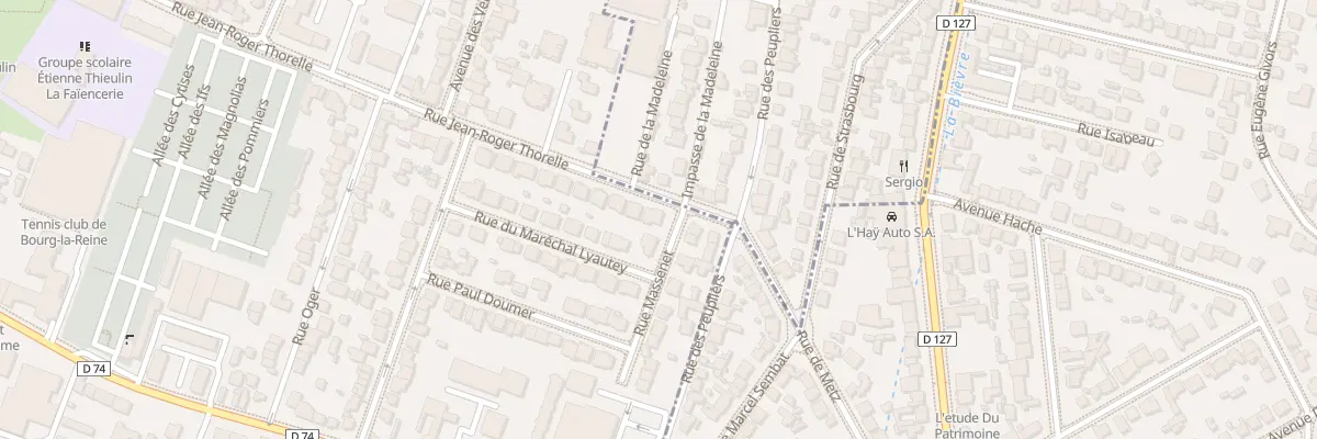 Plan du 78 Rue Jean-Roger Thorelle à Bourg-la-Reine