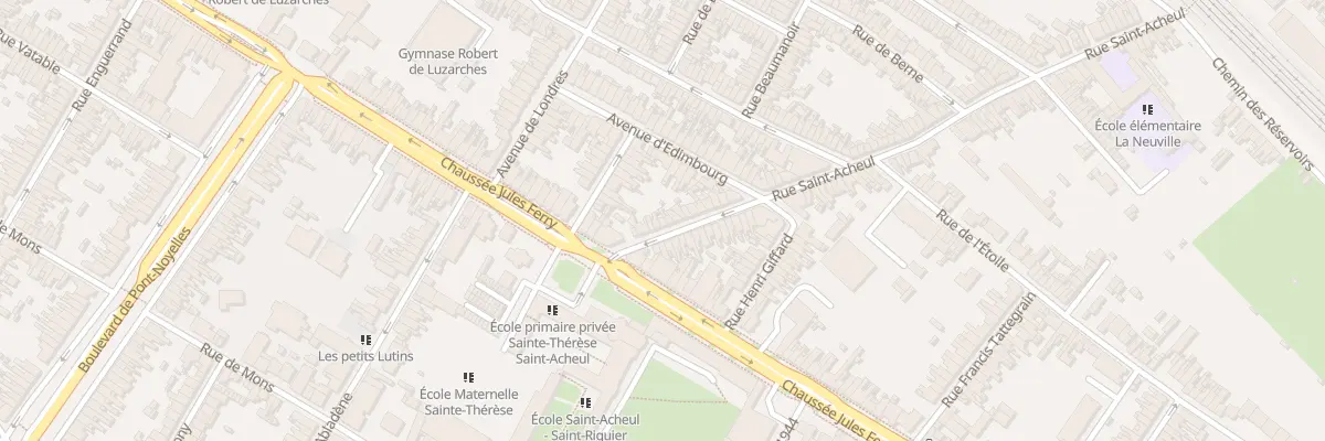 Plan du 13 Rue Saint-Acheul à Amiens