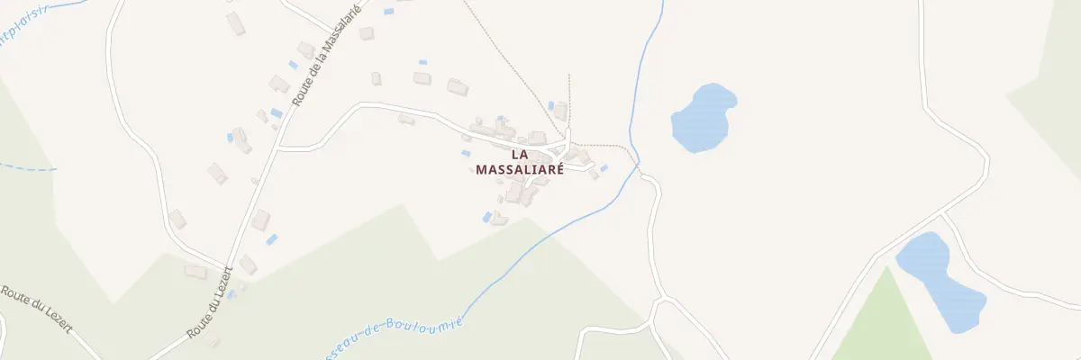 Plan du 43 Ham de La Massalarié à Burlats