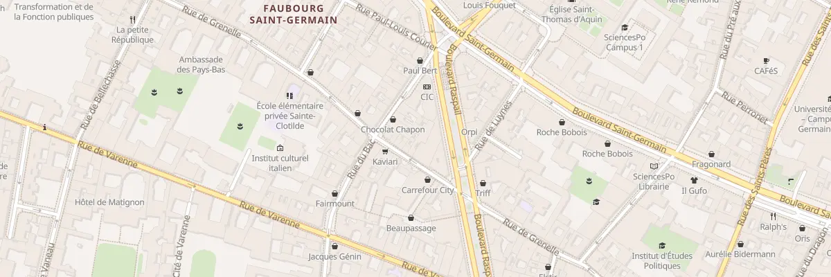 Plan du 70 Rue de Grenelle à Paris 7e Arrondissement