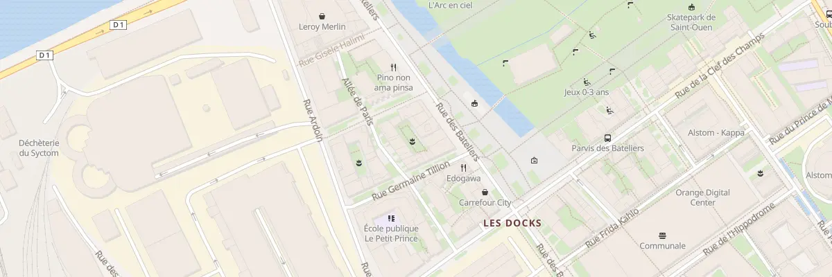 Plan du 10 Rue des Bateliers à Saint-Ouen-sur-Seine