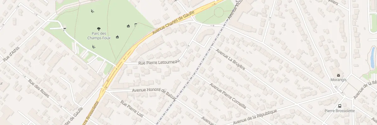 Plan du 28 Rue Pierre Letourneau à Chilly-Mazarin