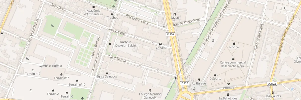 Plan du 9 Rue Carvès à Montrouge
