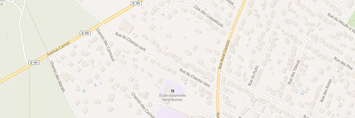 Plan du 8 Rue du Chemin Vert à Cerny